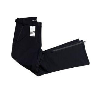 Zara Black X-Large New w/Tags‎ Ski Pants Slim Polyamide Blend Zip Leg